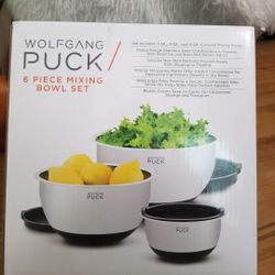 *New* Wolfgang Puck 6 Piece Mixing Bowl Set