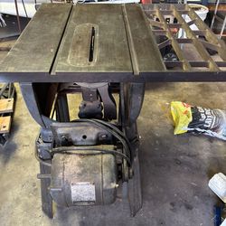 Vintage Craftsman Table Saw 3/4 HP 3450 RPM 115 Volt