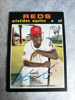 2020 Topps Heritage ARISTIDES AQUINO RC Auto Real One Rookie Card #ROA-AAQ
