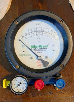 Mid-West 845 Backflow Test Gauge – 5 Needle – Gauge Only – Recently Calibrated 07/09/26 - 07/09/27