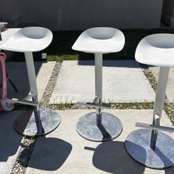3 High Stool Chairs 