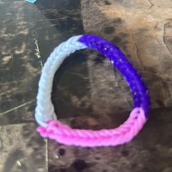 Pink White And Purple Bracelet 