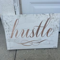 Hustle Canvas Wall Decor Rose Good