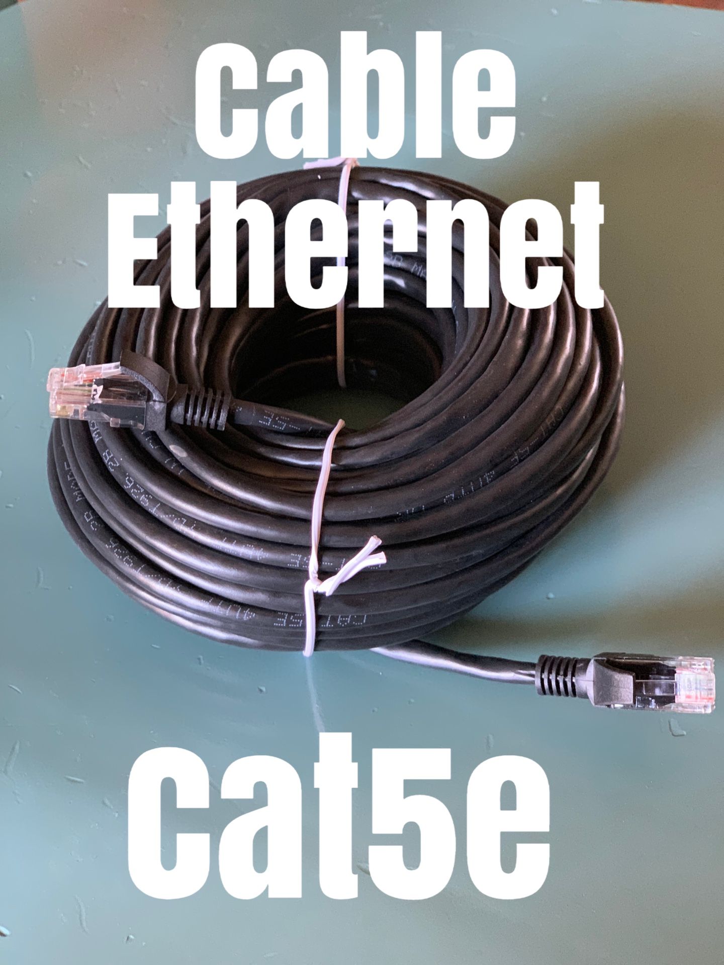 Cat5e Patch Cable Black Ethernet Cat5 Modem Wire ANY size