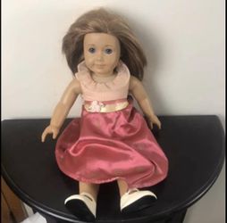 American girl doll ear pierced and dress included