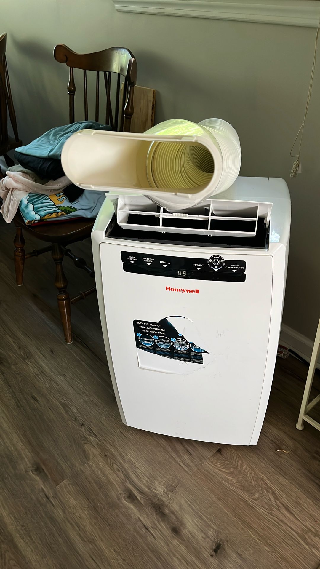 Air conditioner portable Honeywell works great have central don’t need it