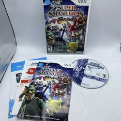 Super Smash Bros. Brawl (Nintendo Wii, 2008) CIB W/ Manual Tested SSBB tested