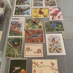 Lot of 16 Note Cards & Greeting Cards - Bird Themed #020524A4