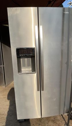 Whirlpool Side By Side Stainless Steel Refrigerator Fridge
