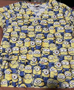 Minions Scrub Top