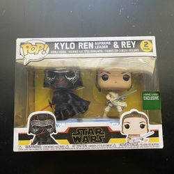 Kylo Ren And Ray Star Wars Funko Pop