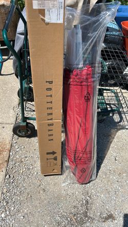 Pottery Barn 6' Round Cherry Umbrella BRAND NEW IN BOX
