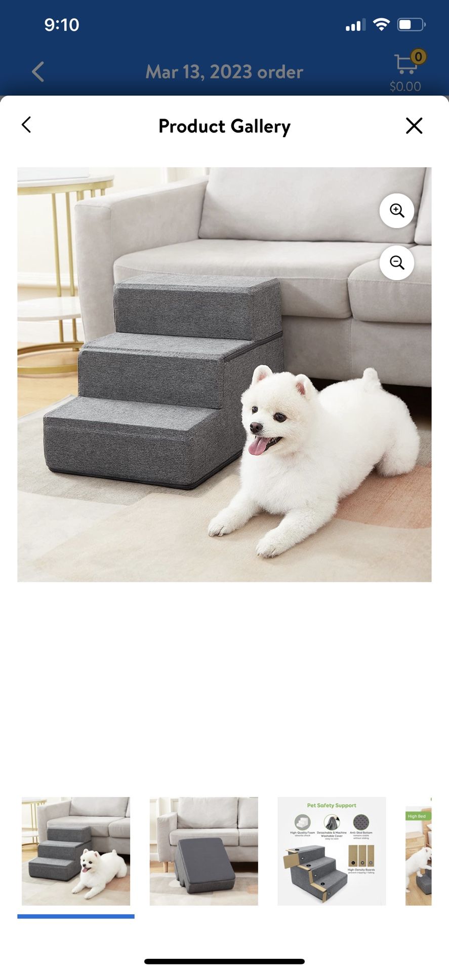 Foam Pet Steps for Small Dogs and Cats Portable Ramp Stairs for High Bed &Couch Non-Slip Balanced Indoor Step SupportPaw Safe Now