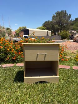 Wooden Nightstand 19” x 16” x 21”