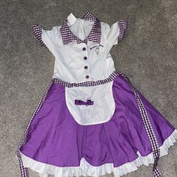 Girls 8/10 Diner Waitress Costume