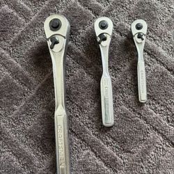 Craftsman - 1/2”,3/8”,1/4” Drive Ratchet with Quick Released Buttons 
