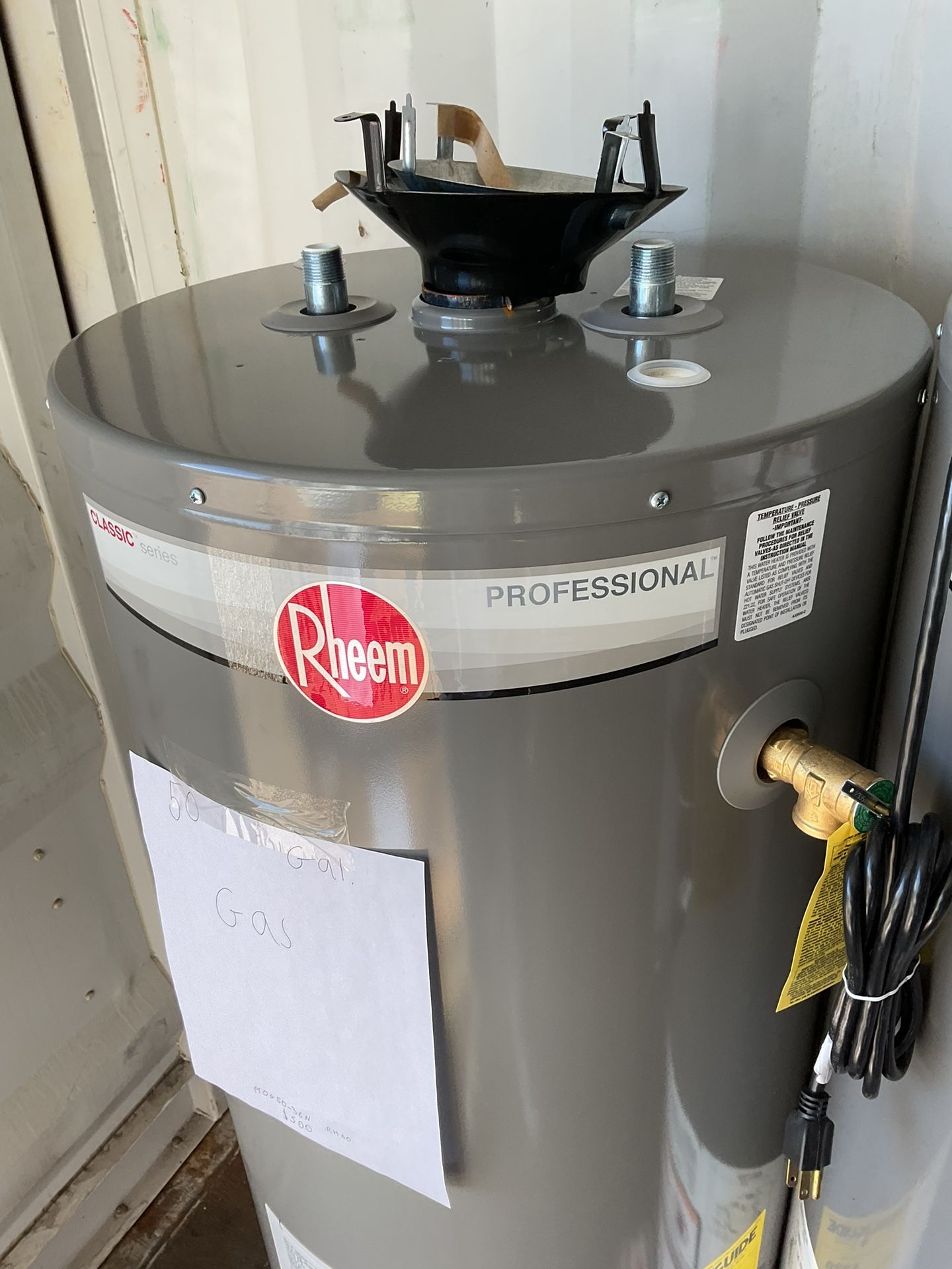 50 GAS Hot Water Heater Rheem PROG50 38N RH60