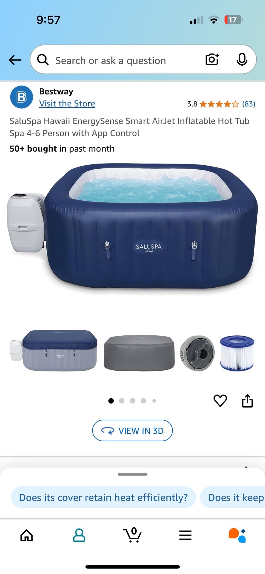 Saluspa Inflable Hot Tub