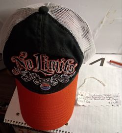 VTG.  " NO LIMITS." OFFICIAL TMS CAP