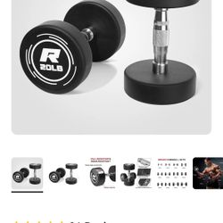 10lb DUMBBELLS (2) New!