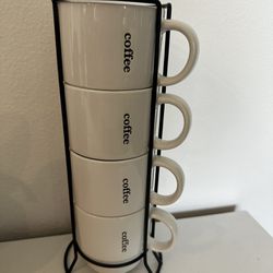 Coffee Mugs with Holder