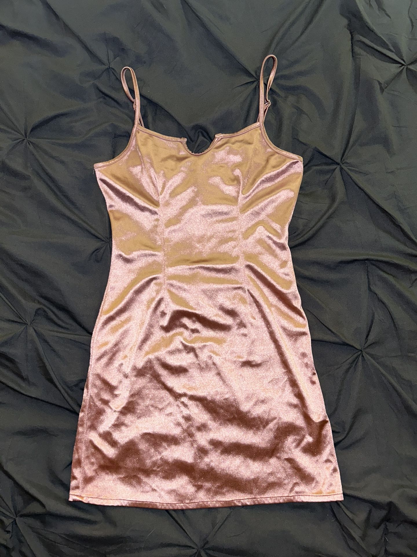 Shane Justin Baby Pink Silk Mini Dress Size XS