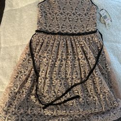 Blush Gold & Black Dress. Youth Size 10. 