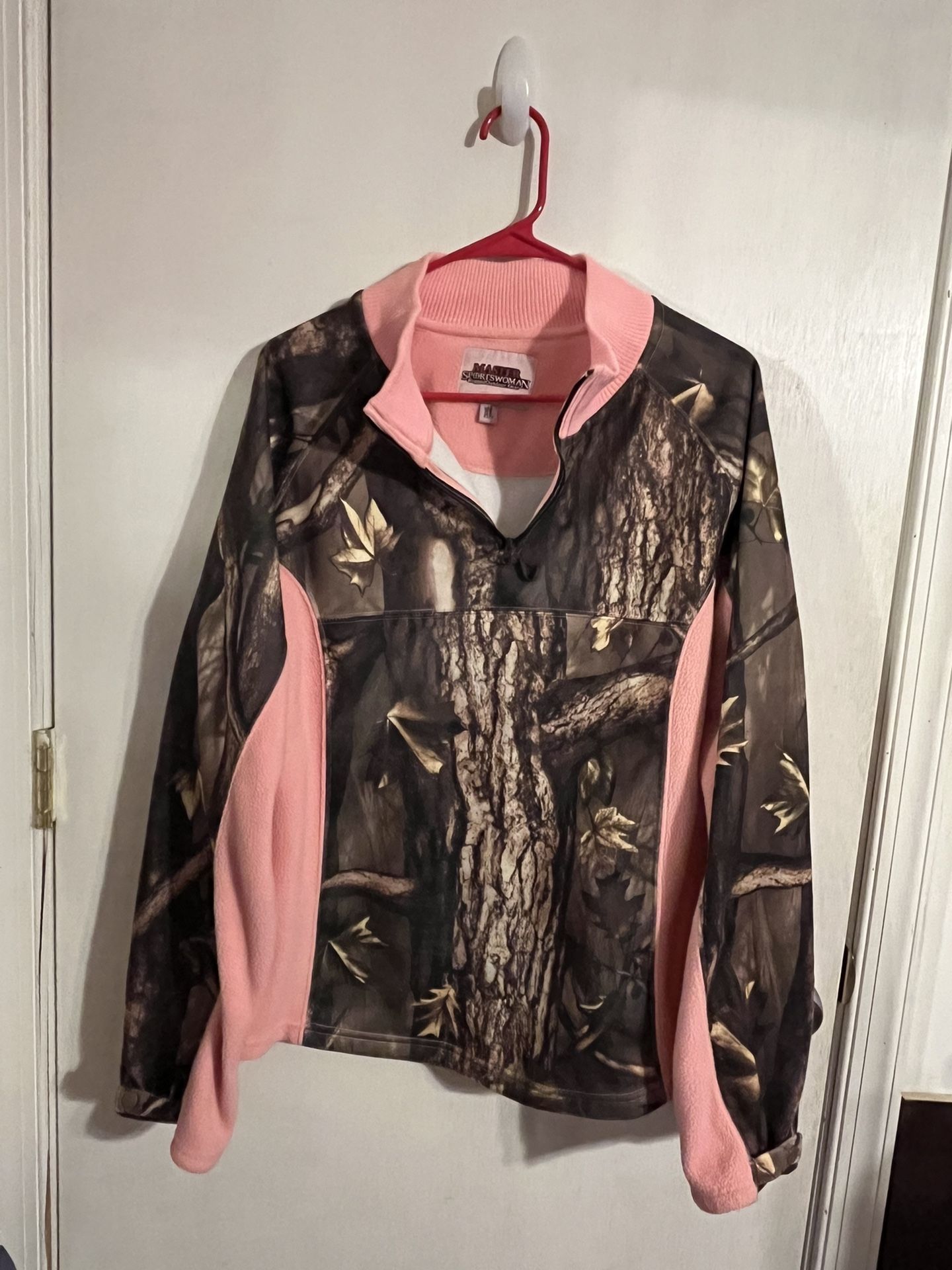 Pink Camo Pull Over Hoodie