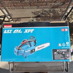 Makita LXT 10 in. 18V Lithium-Ion Brushless Battery Top Handle Chain Saw New Nuevo Nueva