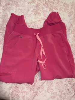 Pink Scrub Pants with Drawstring FIGS