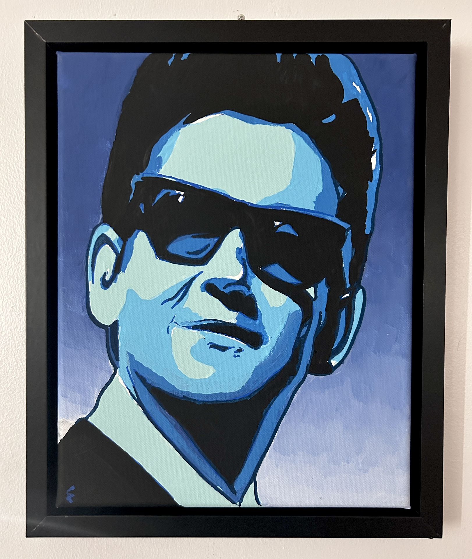 Roy Orbison Acrylic Painting Framed