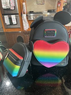 Disney Loungefly Backpack And Wallet
