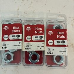 Hex Nuts Course Thread 1/2”-13