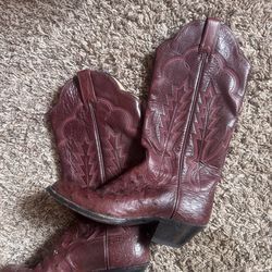 Red Leather Cowboy boots