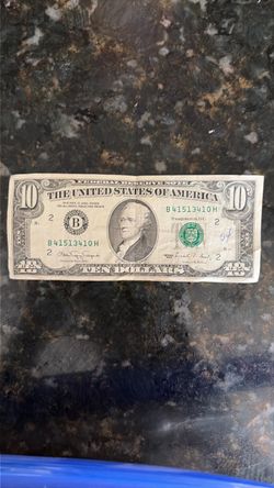 1990 $10 bill