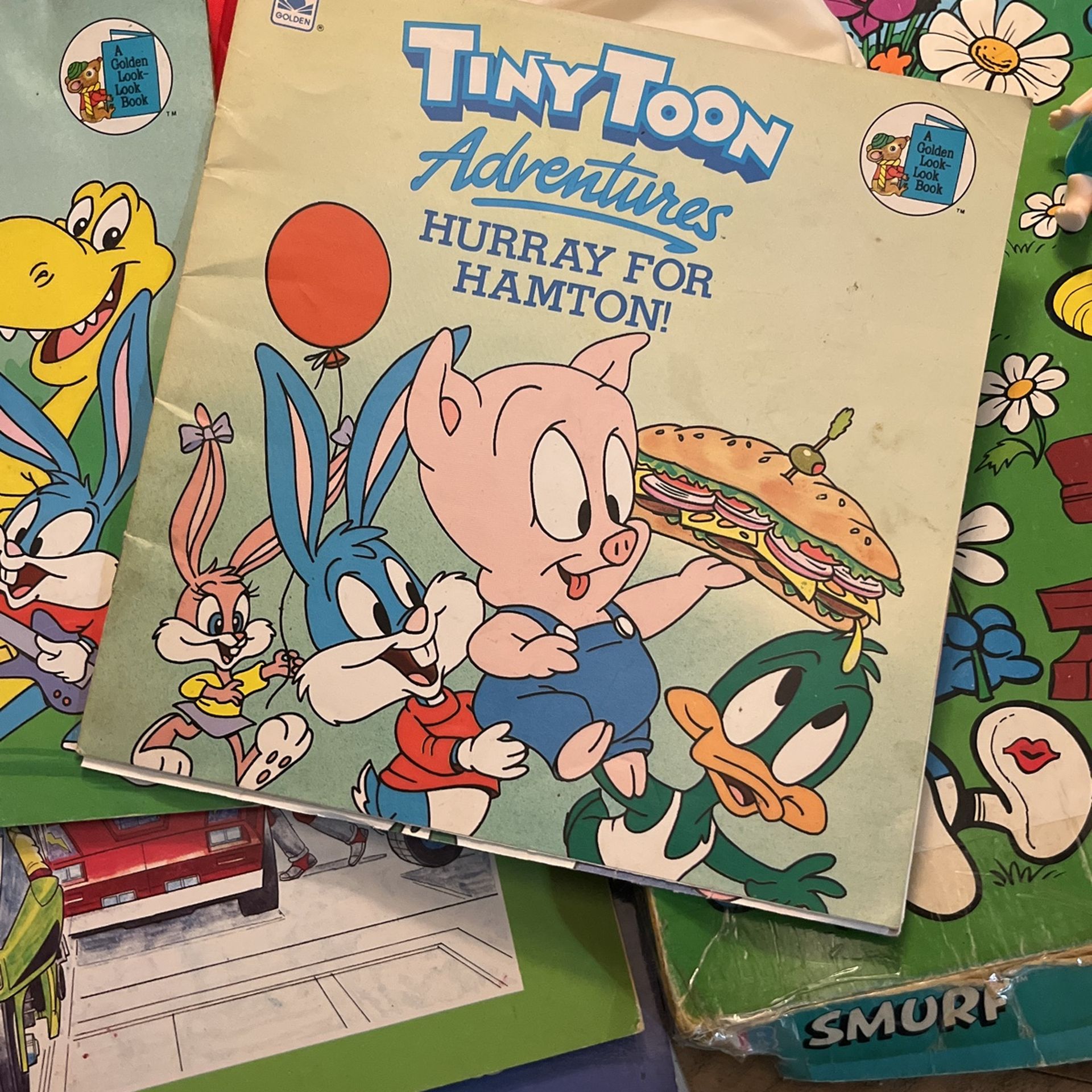TINY TOON ADVENTURES Hurray for Hamton! 1990 Golden Book Paperback