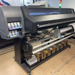 64” HP LATEX 570 With Demo Sai Flexi Rip & Roll Of Media 