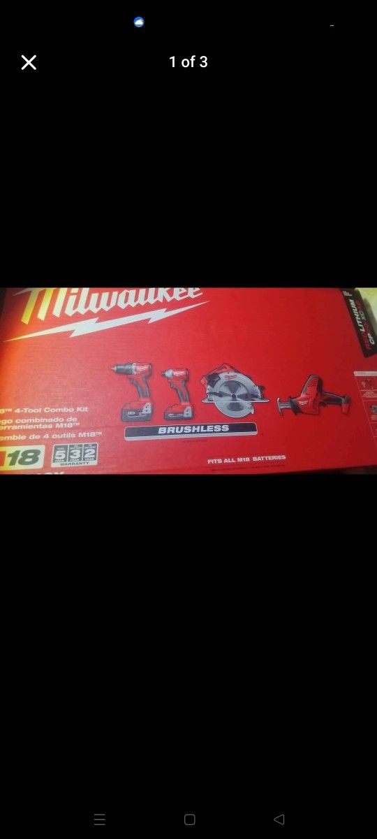 Milwaukee Brushless M18 Combo Kit