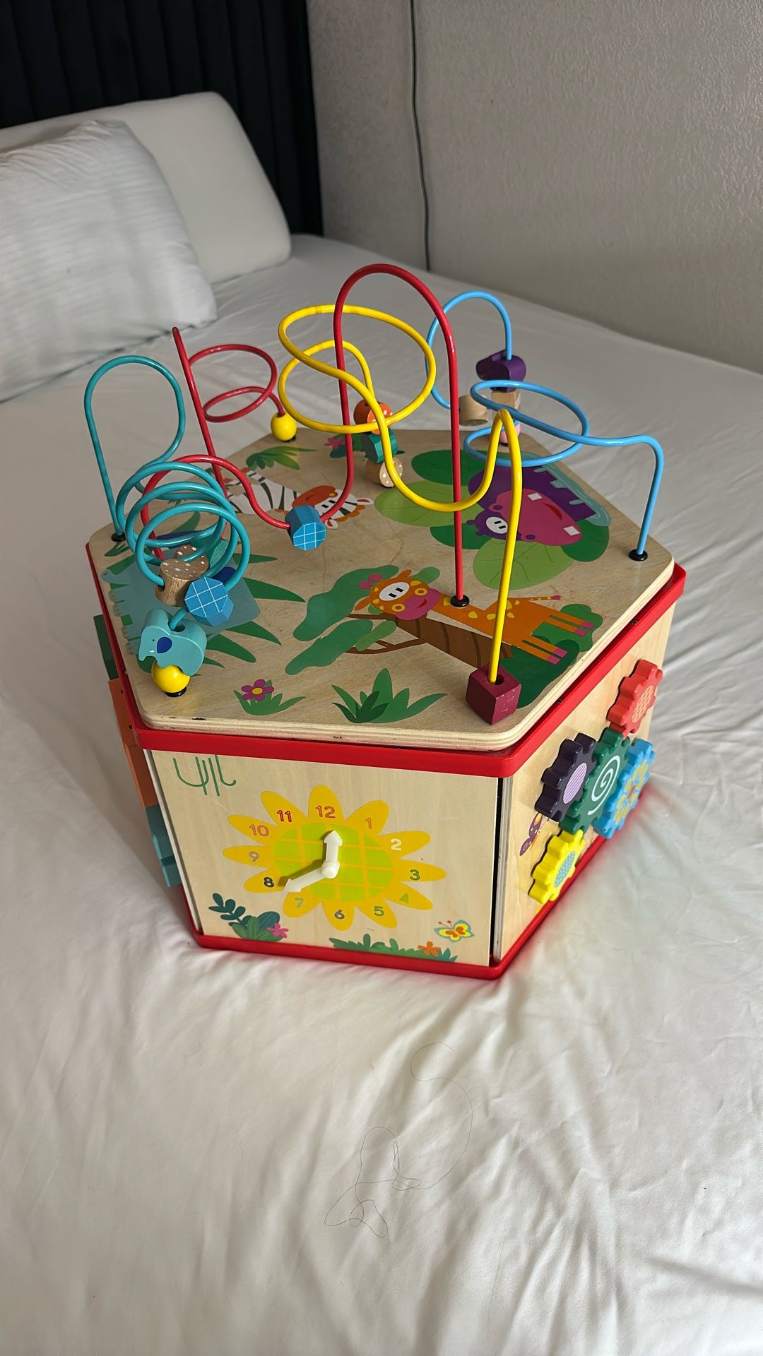 Wooden activity Cube