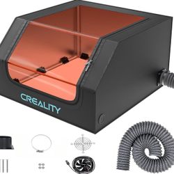 Official Creality Laser Engraver Cover Tent, Fireproof and Dustproof Protective Enclosure with Exhaust Fan and Pipe for Most Laser Cutter, Insulates A