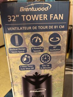 Tower fan new 32”