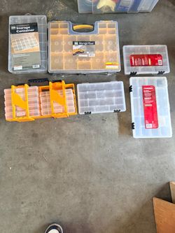 Parts Organizer Storage Cases Lot of 6