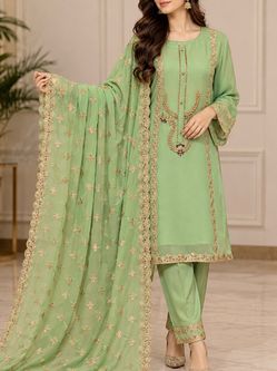 Chiffon party wear dress on clearance