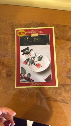 Christmas Tree Spode Snowman Dish