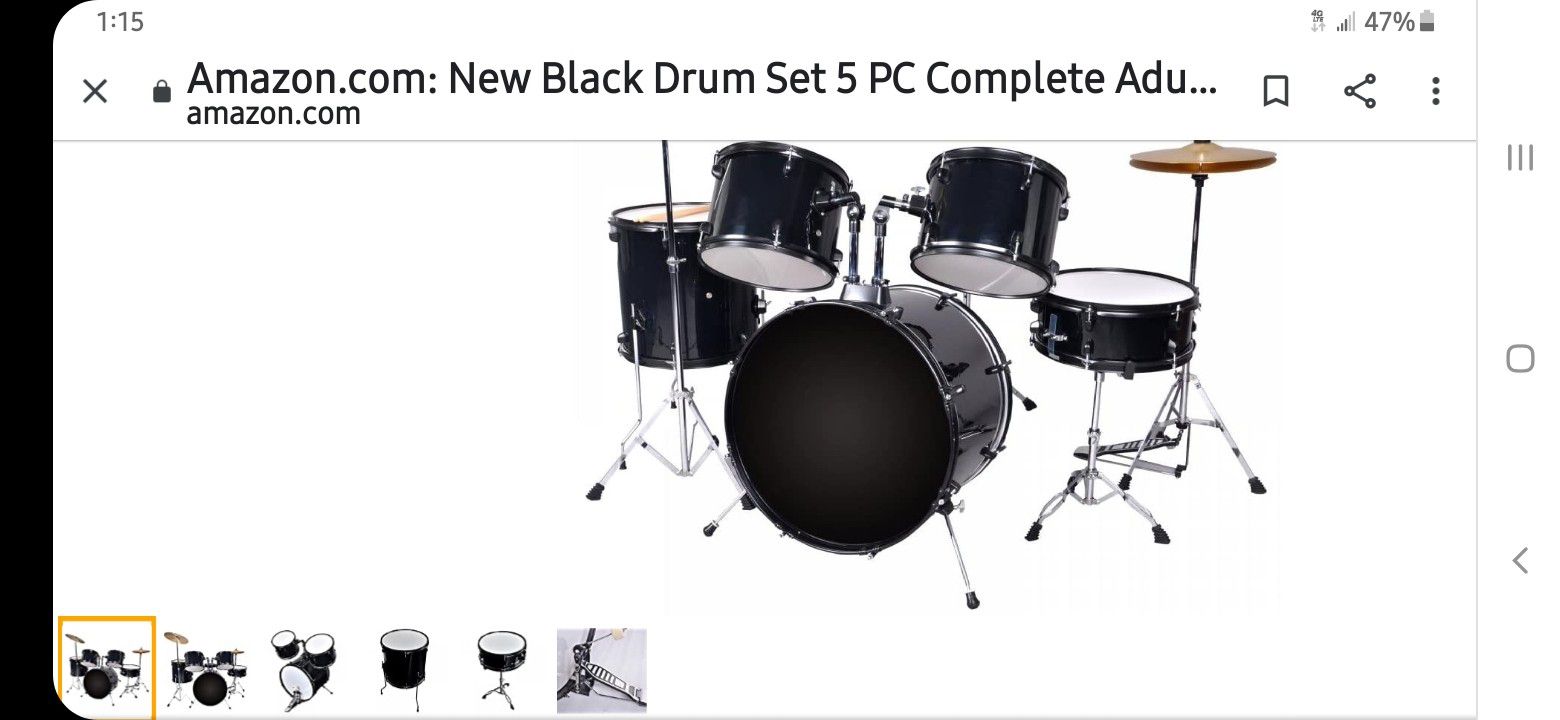Used drum set
