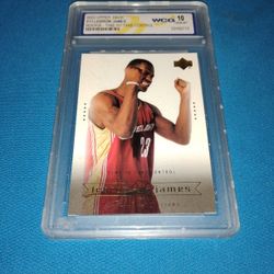 Gem Mint Graded 10 LeBron James Rookie Basketball Card 2003 Upper Deck #19