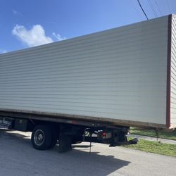 Sheds Relocated , Movemos Casita De Patio Container Rv Trailer Crane 