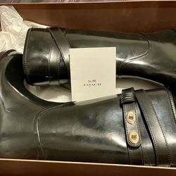 Coach Black Rain Boots 