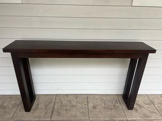Vintage solid wood console table