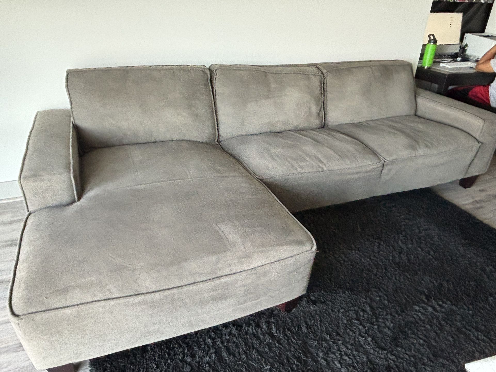 Couch Sofa Sectional Grey